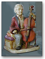 Ceramic Cellist